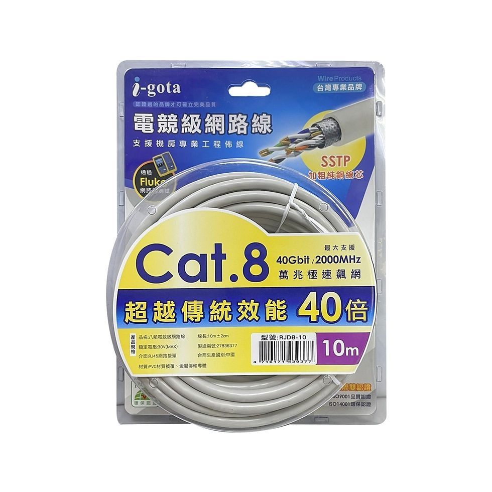 縮圖：i-gota CAT.8 SSTP電競級網路線