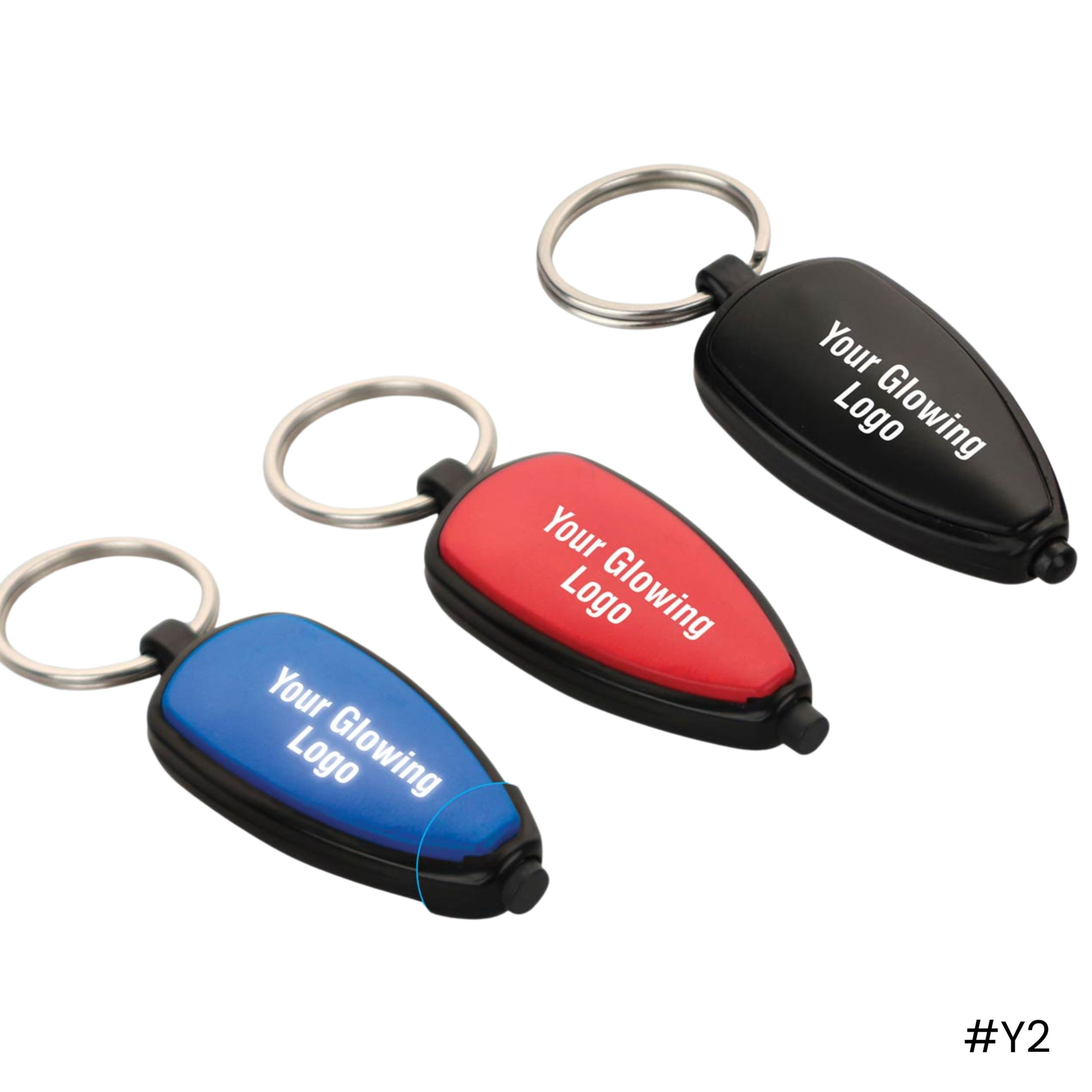 LED Logo Highlight Keychain – Pulsating Multicolor Glow