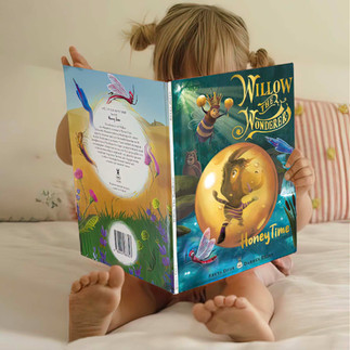 Willow the Wonderer - Book II, Little girl reading Honey Time - best new children's books