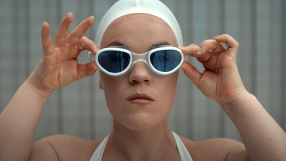 Ellie Simmonds appearing in Brand Young's film, 'Super. Human'