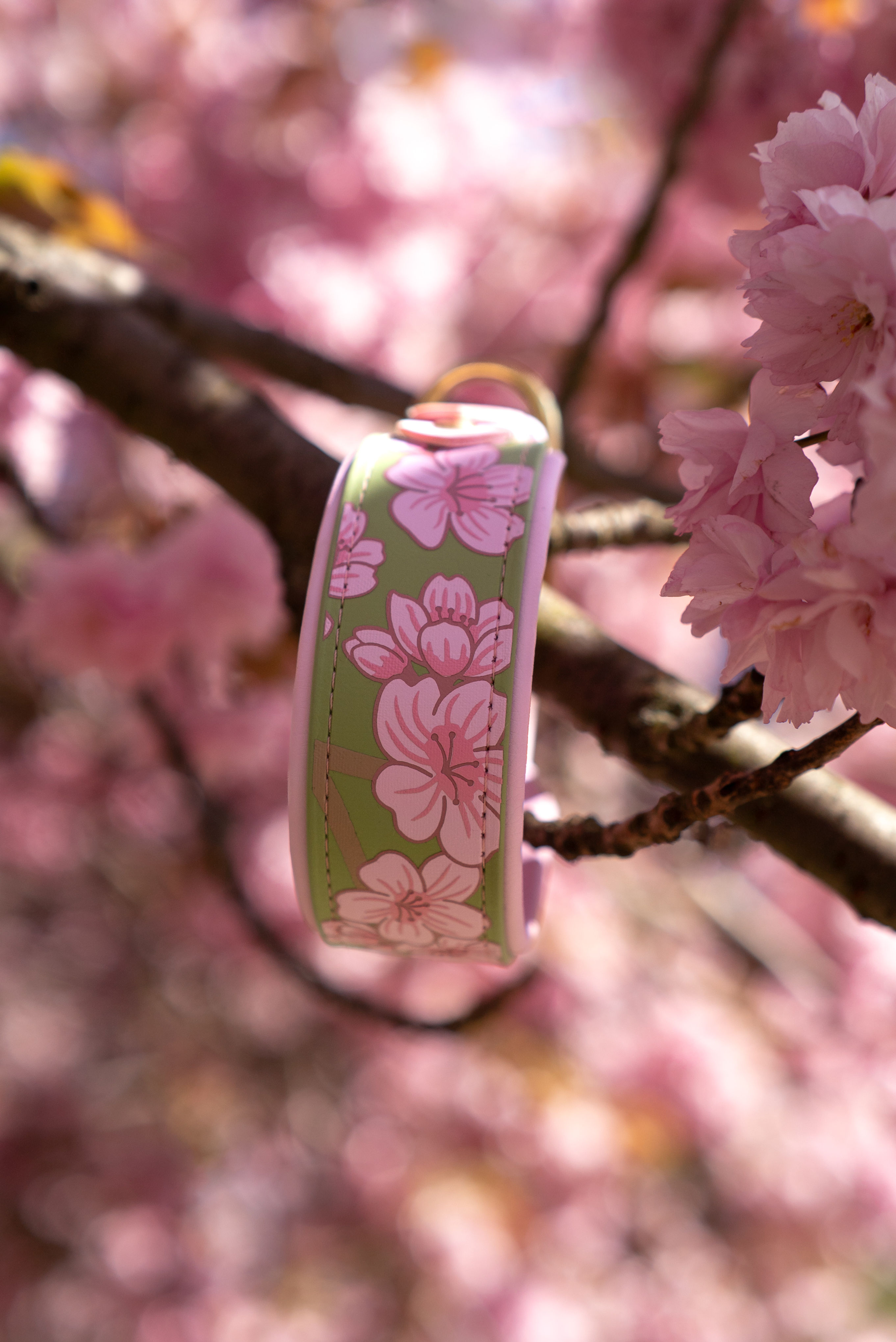Kirschblüten Halsband (medium) HU: 35-41 cm