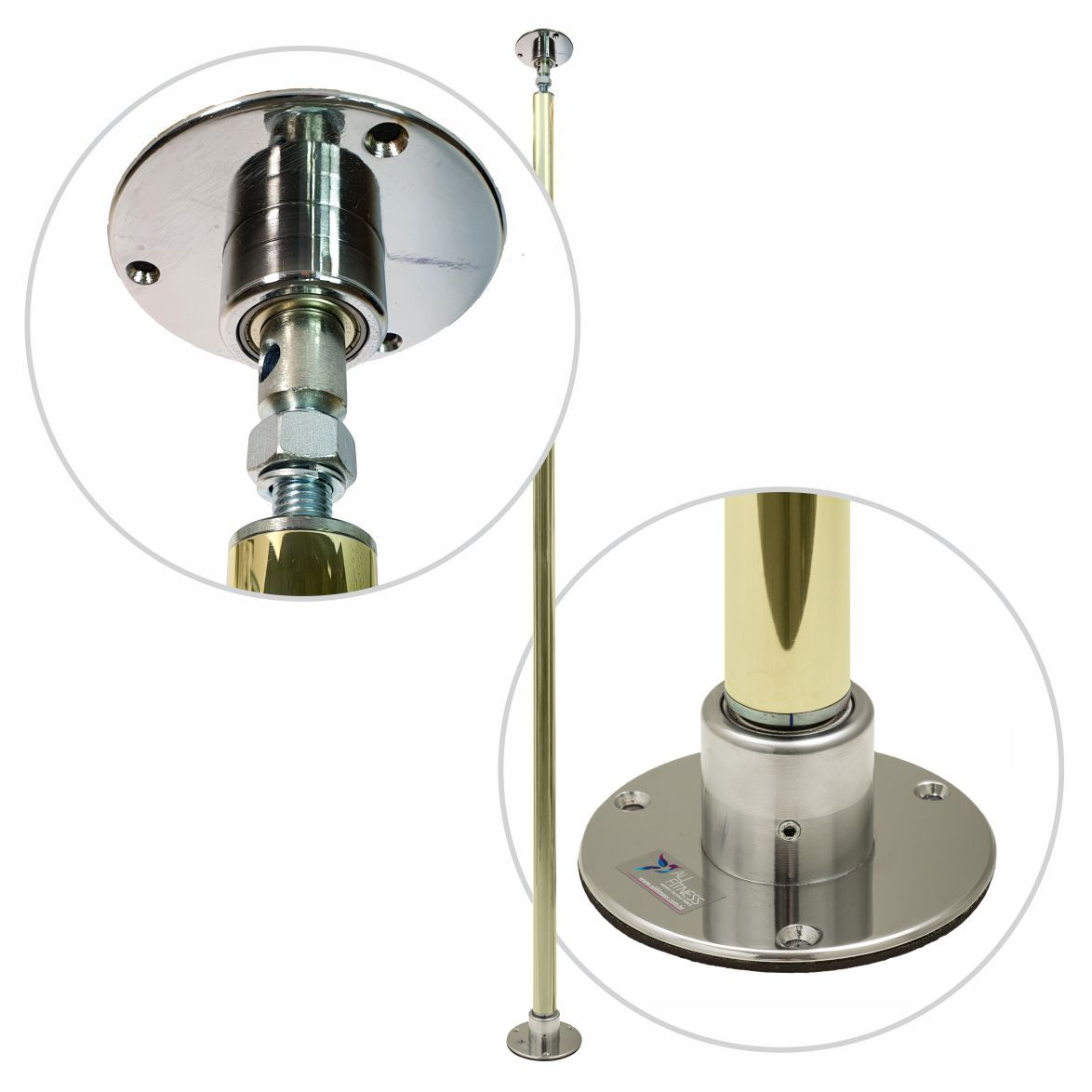 POLE CLASSIC LATÃO DOURADO STANDARD