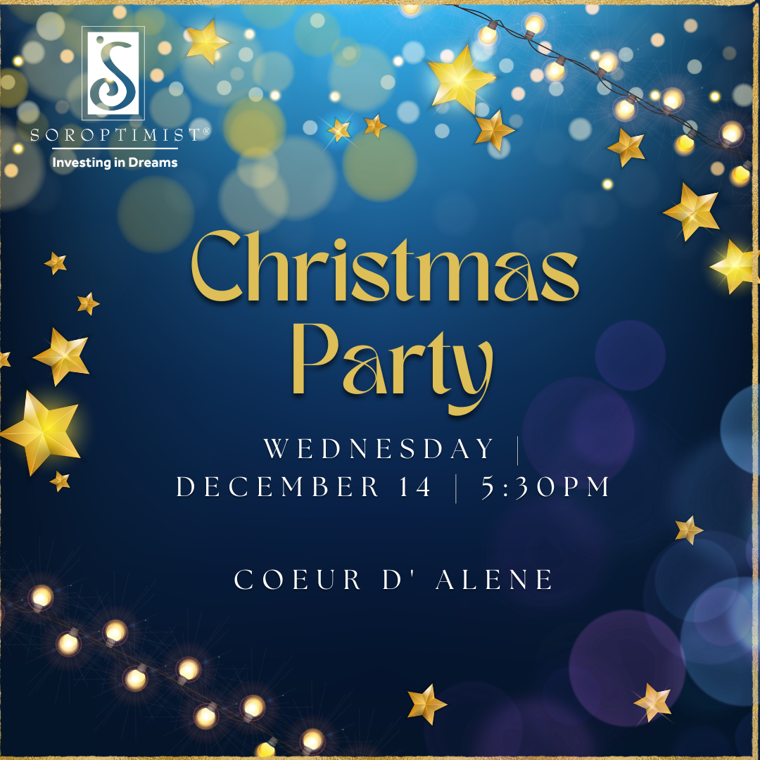 Soroptimist CDA Christmas Party (Members Only) Soroptimist CDA