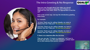 Quality Tip- Intro Greeting and No Response