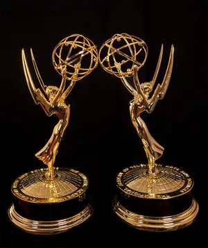 Two Emmy statuettes