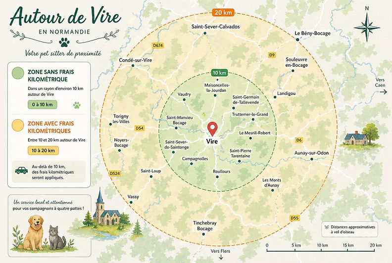 vire en Normandie et ses alentours