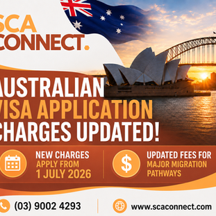 Department of Home Affairs Fee Increases (Visa Application Charges) – Effective 1 July 2026
