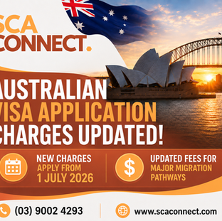 Department of Home Affairs Fee Increases (Visa Application Charges) – Effective 1 July 2026