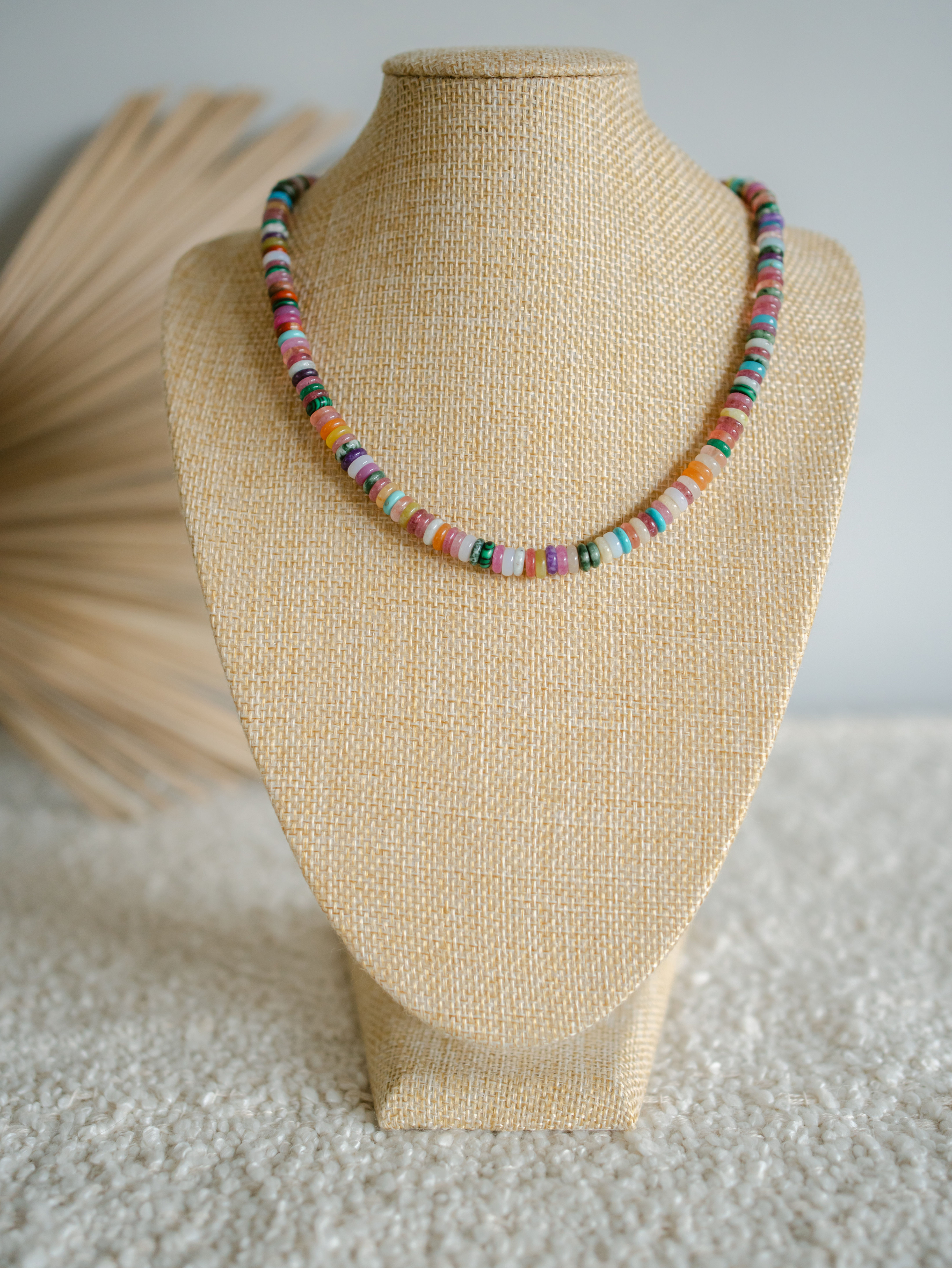 Rainbow Gemstone Necklace