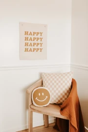 Smiley pillow