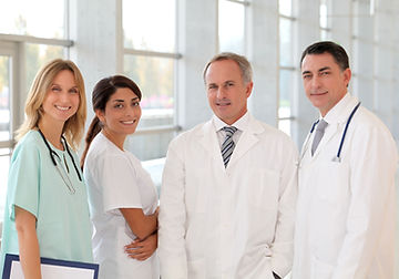 Smiling medical team