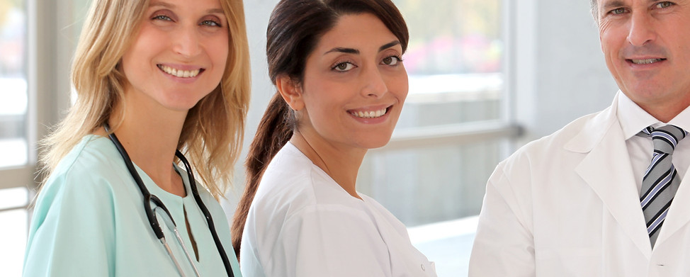 Smiling medical team