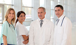 Sourire équipe médicale