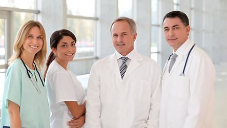 Sourire équipe médicale