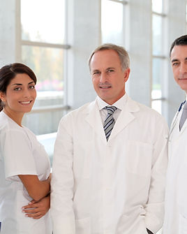 Smiling medical team