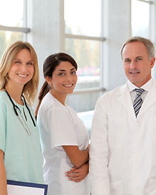 Smiling medical team