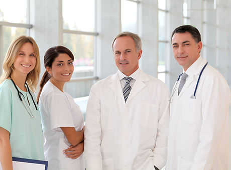 Smiling medical team