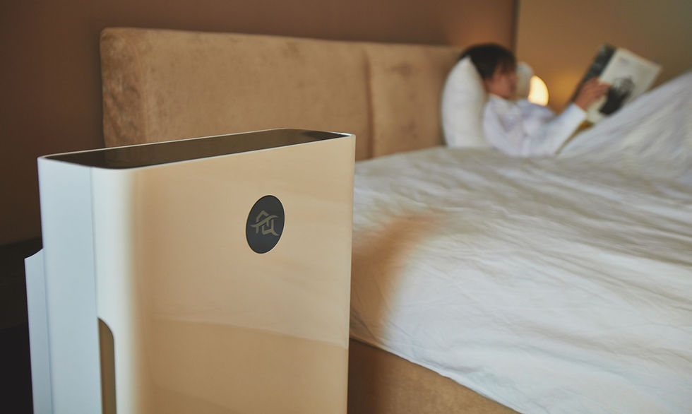 ภาพขนาดย่อ: เครื่องฟอกอากาศไฟฟ้าสถิตแบบพกพา KJ400F-01A