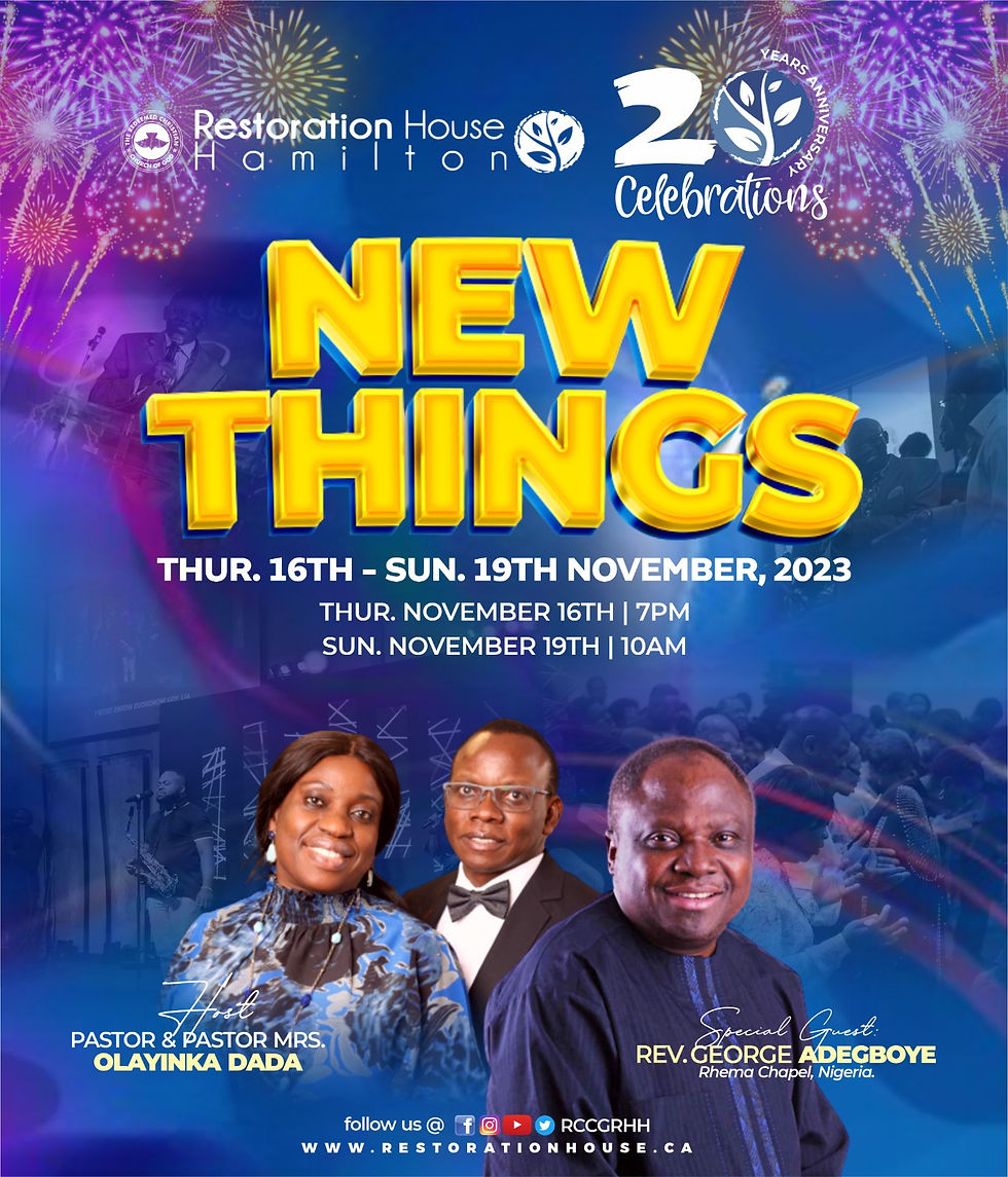 New Things | Annual Restoration Conference | Day 1