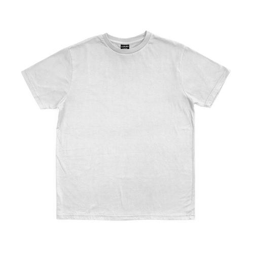 White Hemp/Cotton Tee Luxury Leaf