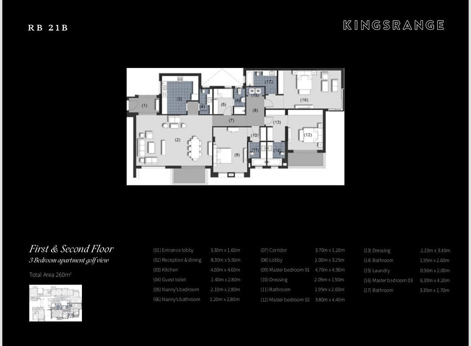 Layout Apartment For Sale At New Giza , Kingsrange