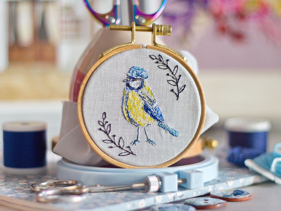 Thumbnail: Blue Tit PDF cross stitch pattern