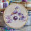 Thumbnail: Watercolor Purple Bird And Flowers I PDF cross stitch pattern