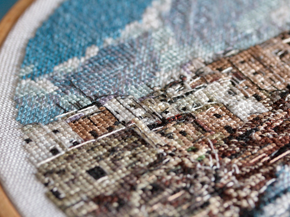Thumbnail: Polignano A Mare Landscape, Apulia, Italy - PDF cross stitch pattern