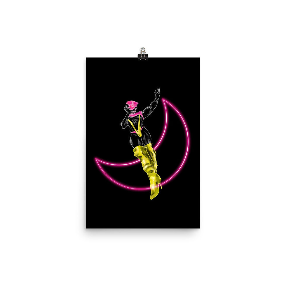 Thumbnail: lonniedraws x jessie colter gallery art print