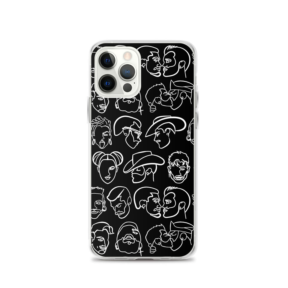 Thumbnail: lonniedraws faces pattern iPhone case