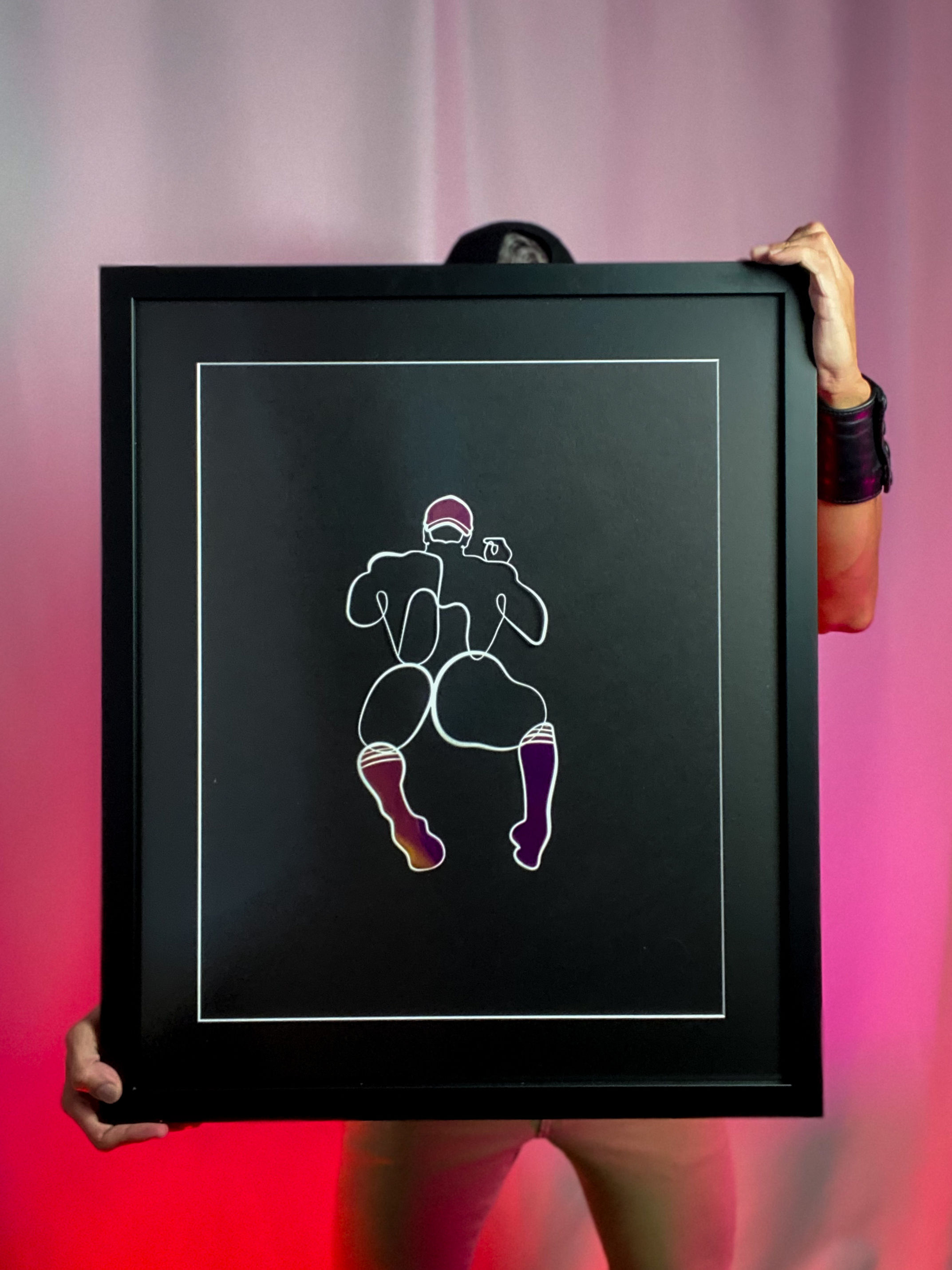 lonniedraws x anon paper cut out and foil