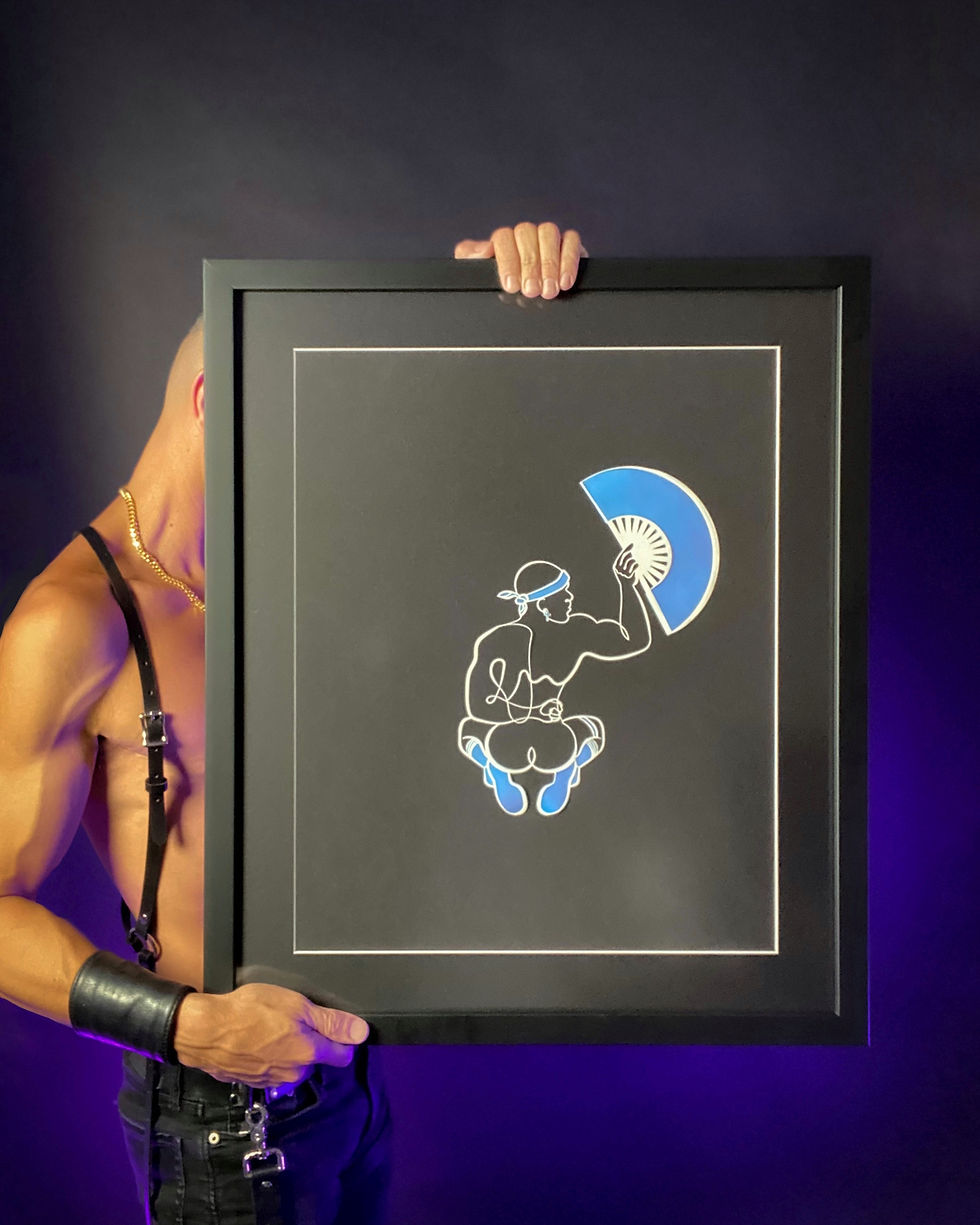 Thumbnail: lonniedraws x mark stephan paper cut out and foil