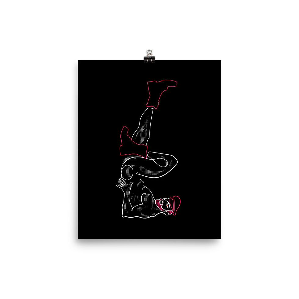 Thumbnail: lonniedraws x pink leatherman gallery art print