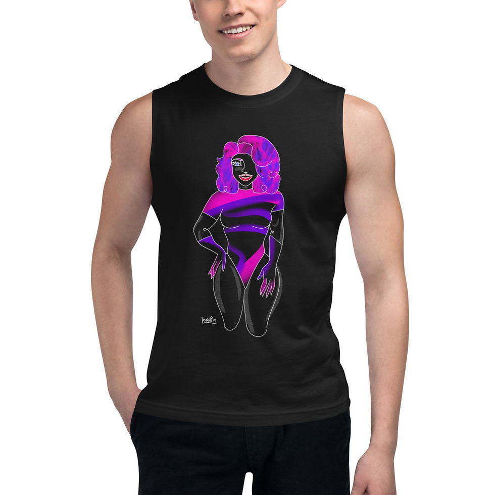 Thumbnail: lonniedraws x lonniedraws x sir ava muscle shirt 