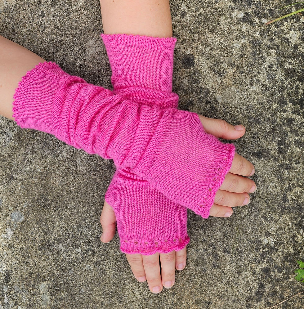 Thumbnail: Slouchy arm warmers