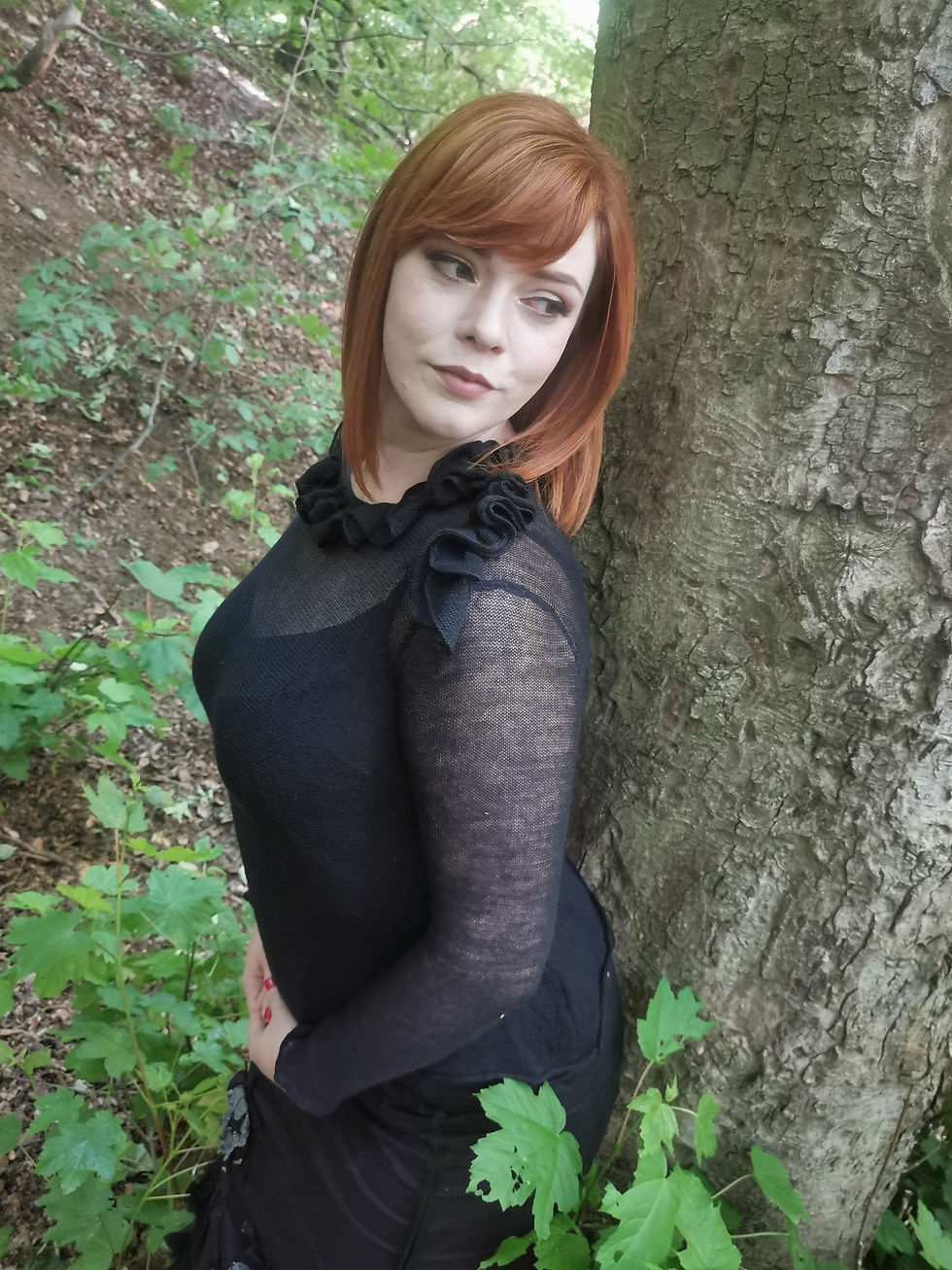 Thumbnail: Fine knit foxglove sweater