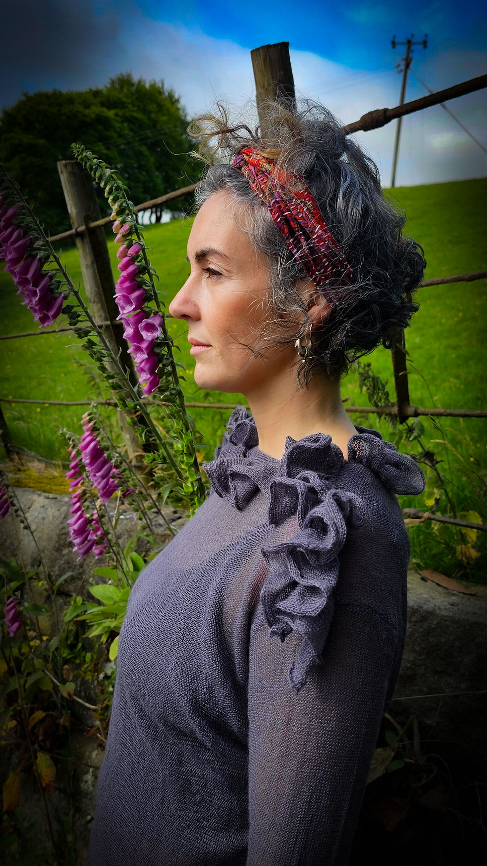 Thumbnail: Fine knit foxglove sweater