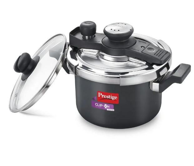 Prestige Clip on Mini Svachh Hard Anodised Pressure Cooker 3 Litre(20240)