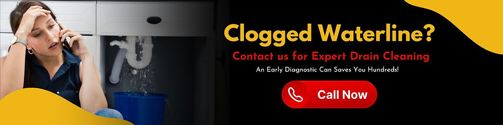 Plumber performing emergency drain cleaning using professional equipment