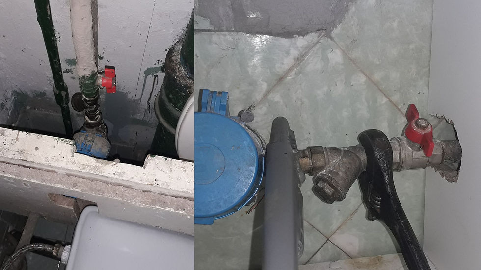 Shutting off main water valve during plumbing emergency 