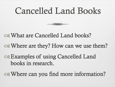 Presentation for upcoming Alberta Genealogical Society meeting