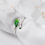 Thumbnail: Single Leaf Sterling Silver and Enamel Ring