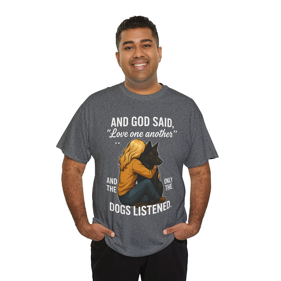 Thumbnail: The Divine K9 Listener - Unisex Heavy Cotton Shirt