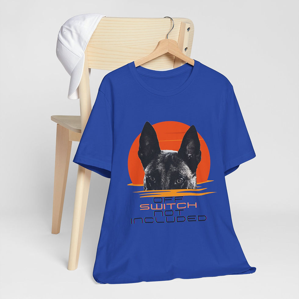 Thumbnail: Malinois Off Switch Not Included Unisex Jersey Short Sleeve Tee