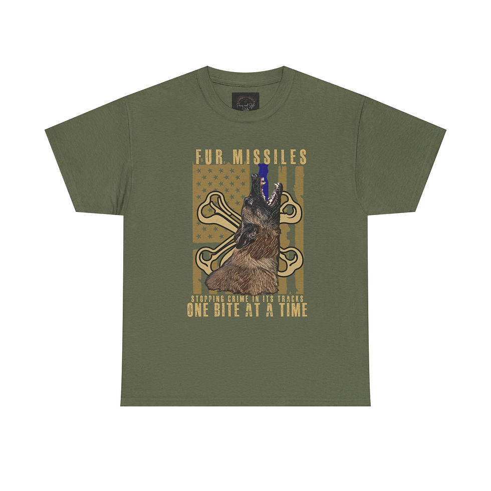 Thumbnail: Warning: Belgian Malinois Fur Missile T Shirt