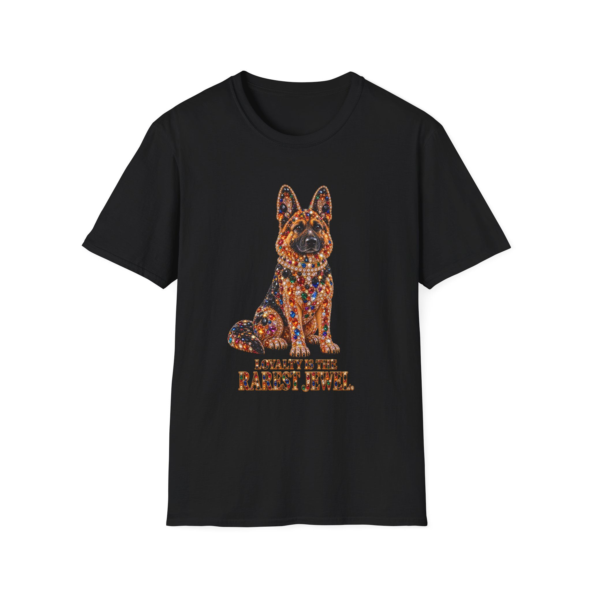 German Shepherd T‑Shirt — "Loyalty Is The Rarest Jewel" Dog Lover Tee