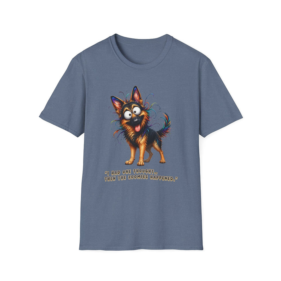 Thumbnail: Cute Zombie Dog T-Shirt — "I Had One Thought... Then The Zombies Happened"