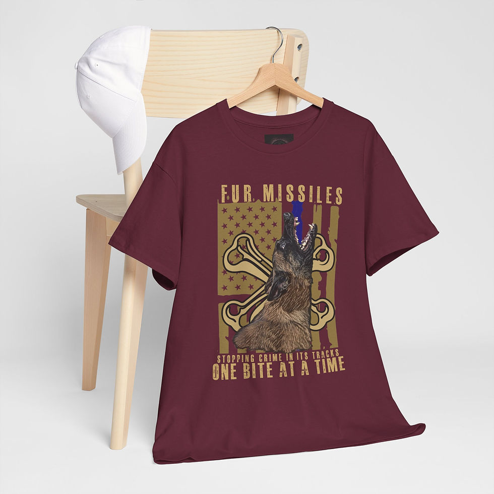 Thumbnail: Warning: Belgian Malinois Fur Missile T Shirt