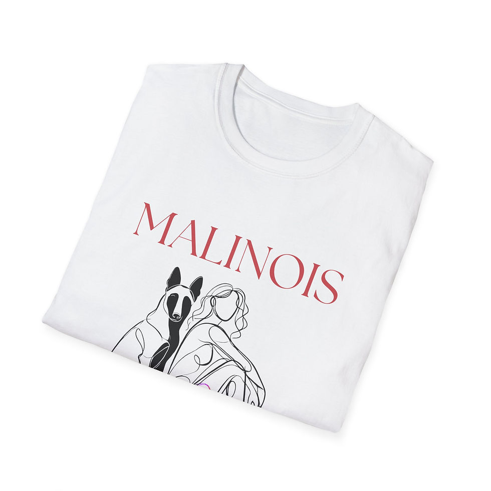 Thumbnail: Malinois Love Unisex T-Shirt for Spiritual Dog Lovers