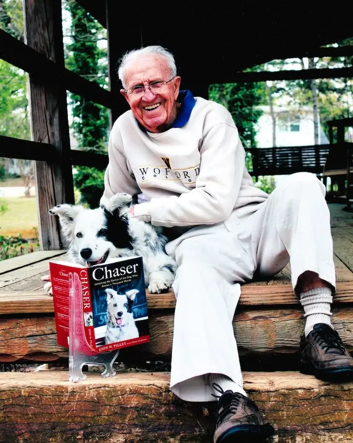 John Pilley and Chaser